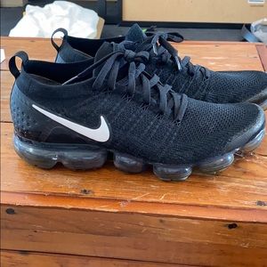 Black Nike Vapormax size 12.5 barely worn!